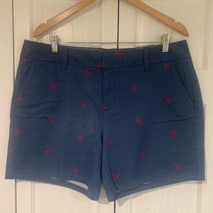 Woman’s Blue/Red Lobster Shorts Size 14 Short